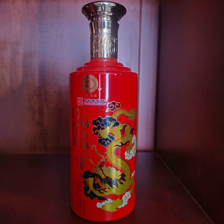 喷涂烤花定制款酒瓶高档白酒瓶玻璃喷釉烤花烫金.