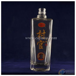 透明玻璃酒瓶 可贴花喷漆蒙砂
