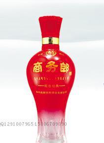 【高档喜庆异性喷涂烤花高白料玻璃酒瓶配盖子白酒瓶酒瓶可定制加工】价格_厂家_图片 -